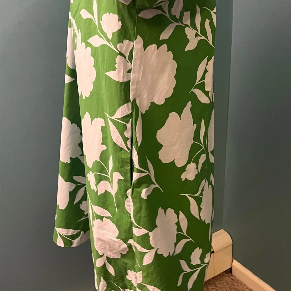 NWT Kate Spade New York x Target Poplin Long Sleeve Green Mini Dress Size Small